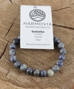 Bracelet Sodalite - Perles 8mm, 1 pièce